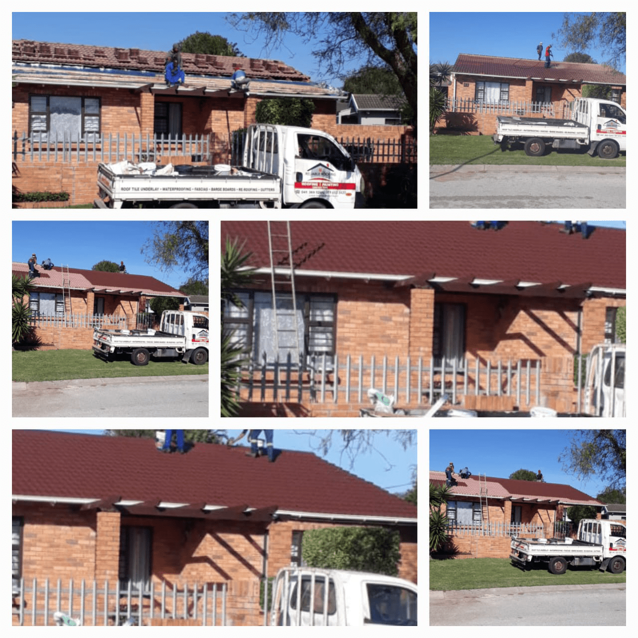 Roof tile underlay replacement followed by Roof painting