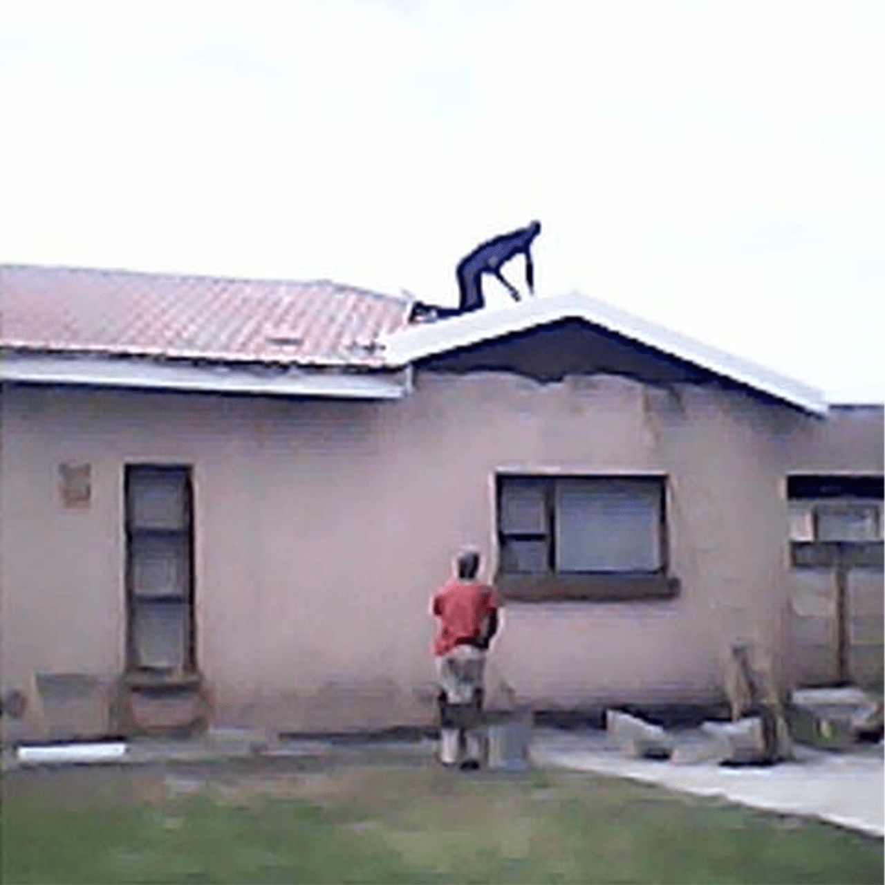 PVC gable and fascia boards installed